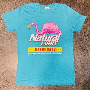 🦩🍺BREW CITY NATURAL LIGHT NATURDAYS GRAPHIC TEE🍺🦩